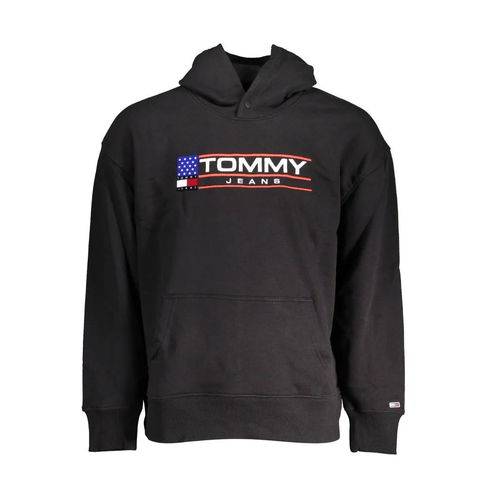 Tommy Hilfiger Black Cotton Men Sweater - M