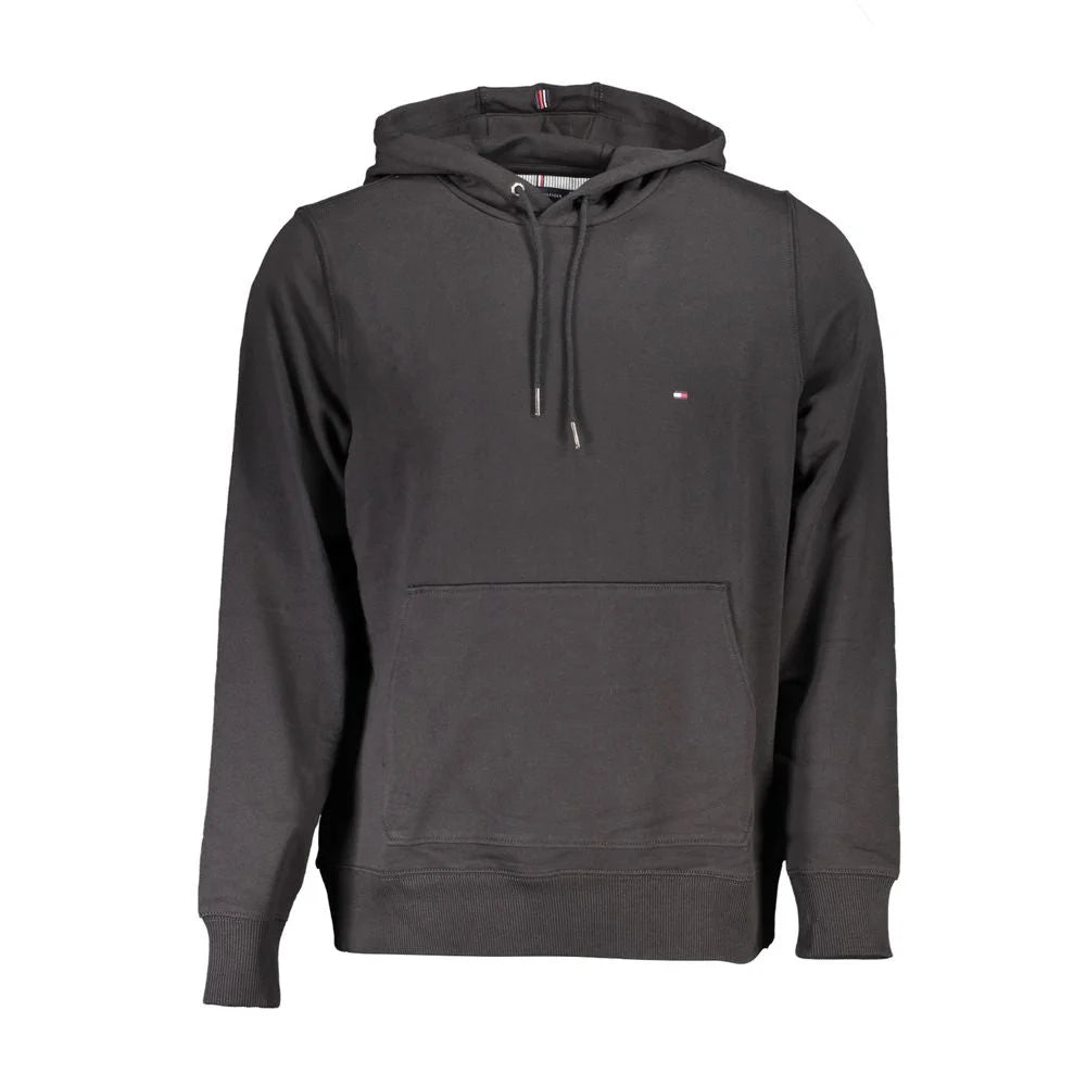 Tommy Hilfiger Black Cotton Men Sweater - M - Hoodies
