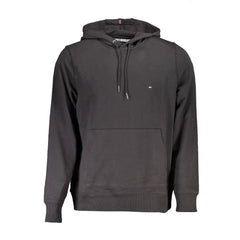 Tommy Hilfiger Black Cotton Men Sweater - M - Hoodies