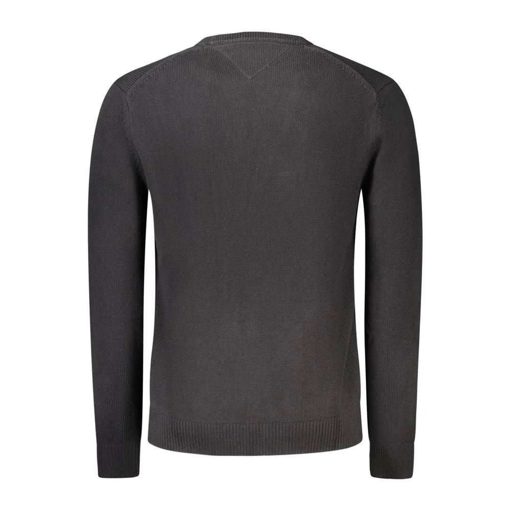 Tommy Hilfiger Black Cotton Men Sweater - Sweaters