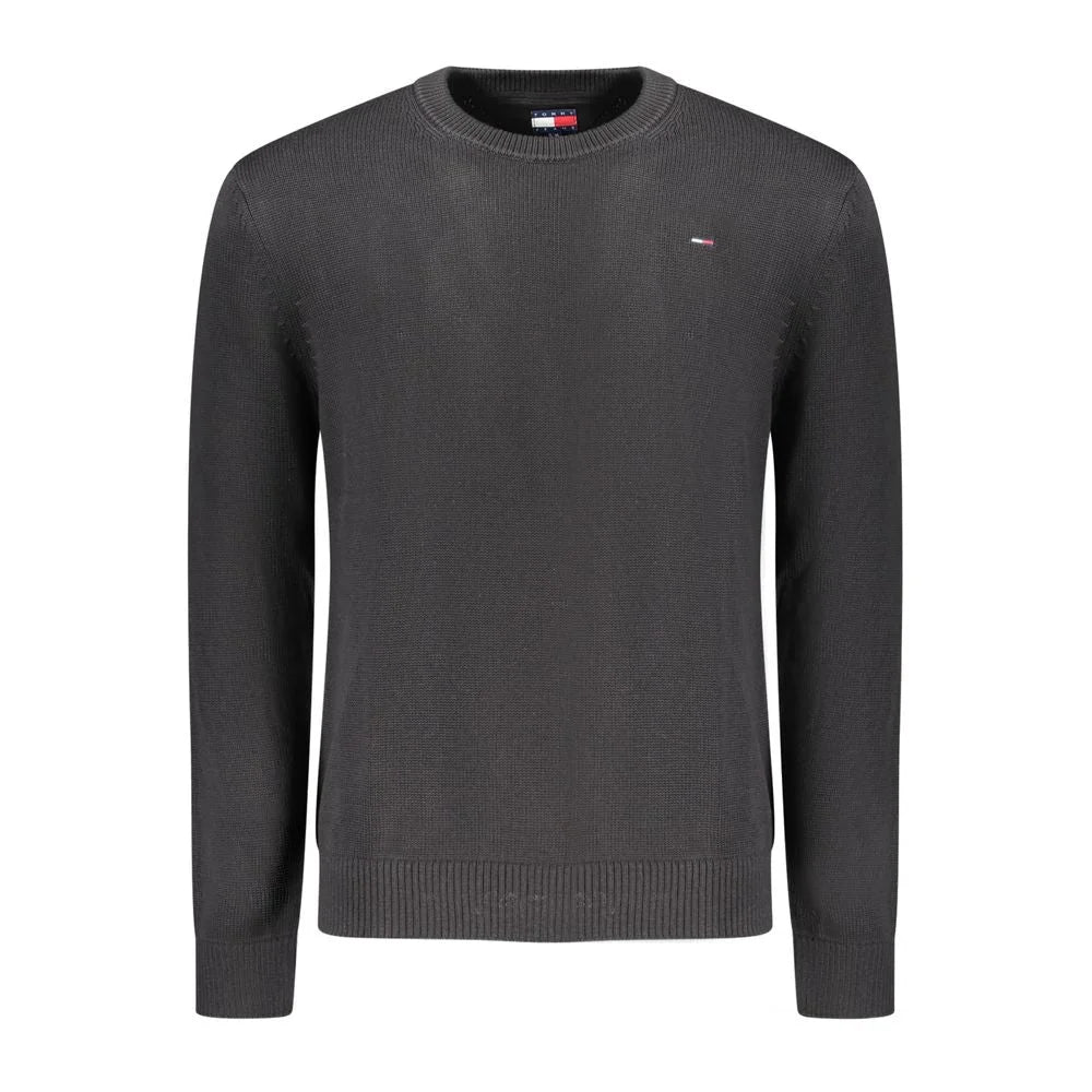 Tommy Hilfiger Black Cotton Men Sweater - Sweaters