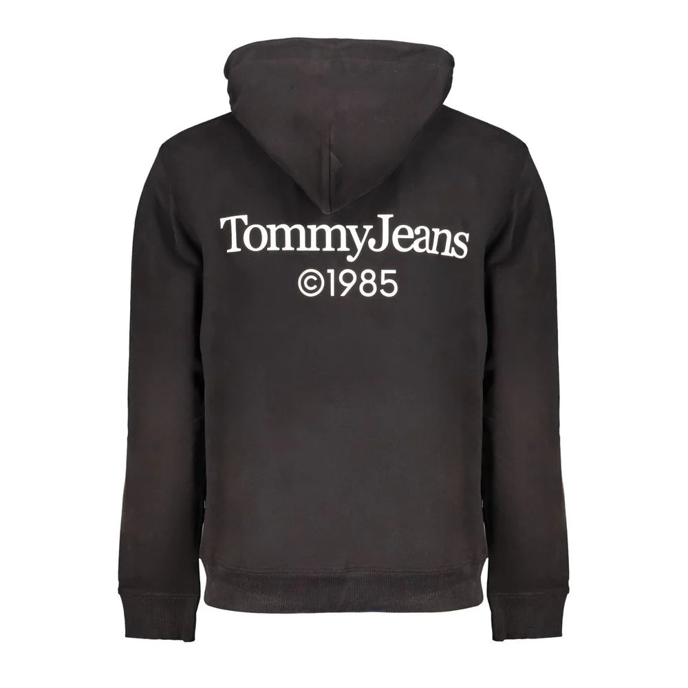 Tommy Hilfiger Black Cotton Men Sweater - Sweatshirts