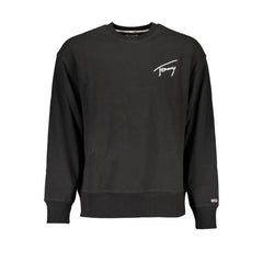 Tommy Hilfiger Black Cotton Men Sweater - Sweatshirts