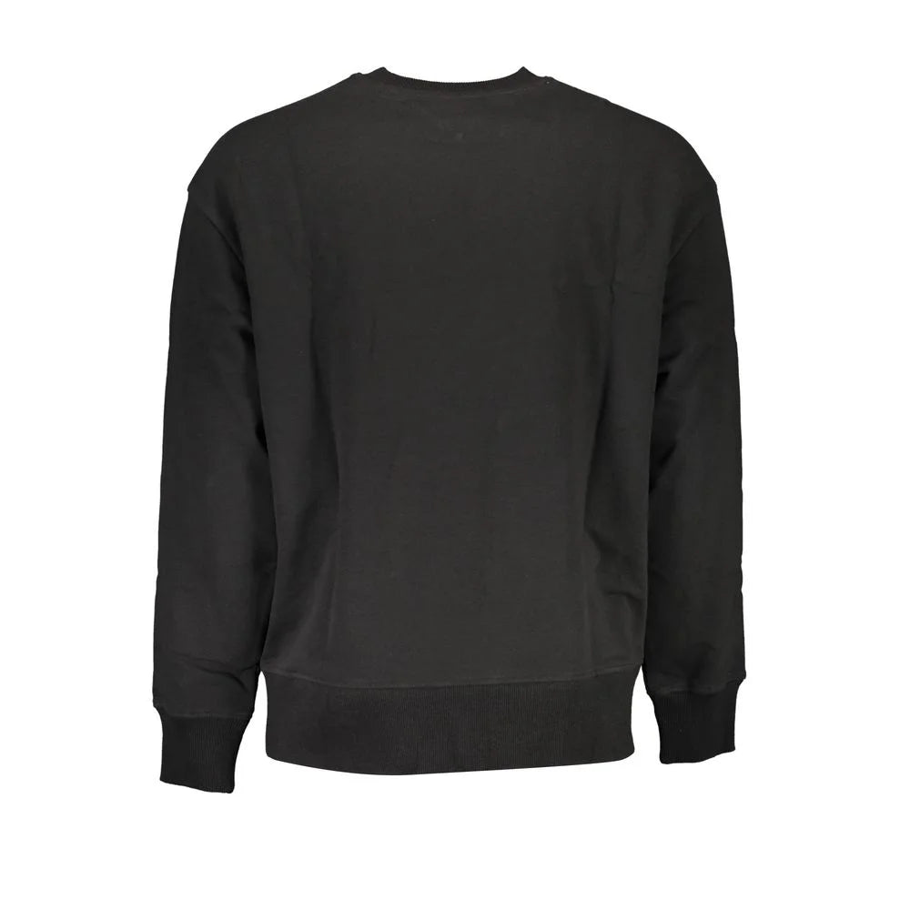 Tommy Hilfiger Black Cotton Men Sweater - Sweatshirts