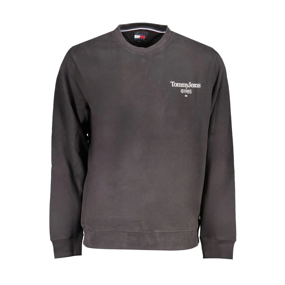 Tommy Hilfiger Black Cotton Men Sweater - Sweatshirts
