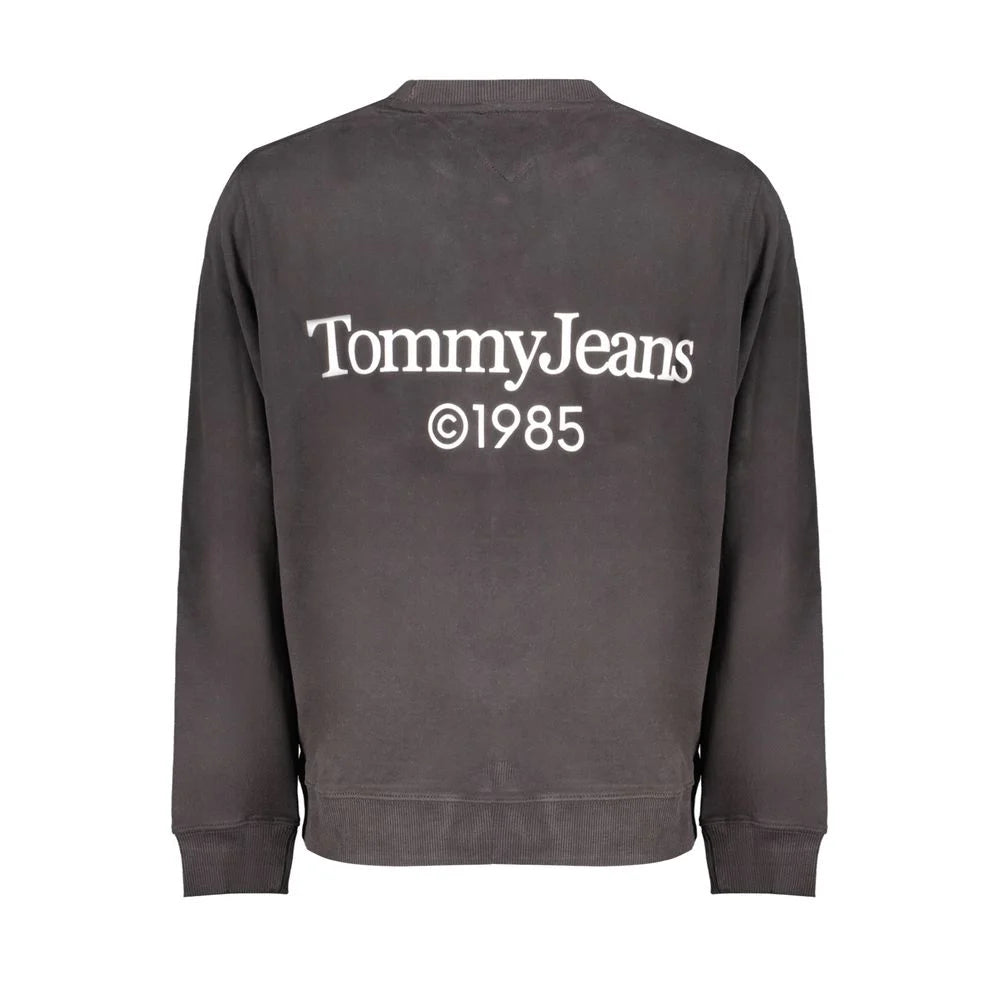 Tommy Hilfiger Black Cotton Men Sweater - Sweatshirts