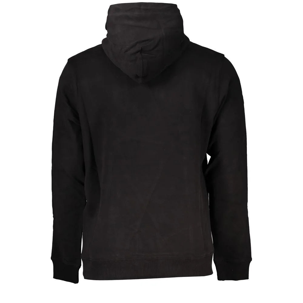 Tommy Hilfiger Black Cotton Men Sweater with Hood - Hoodies