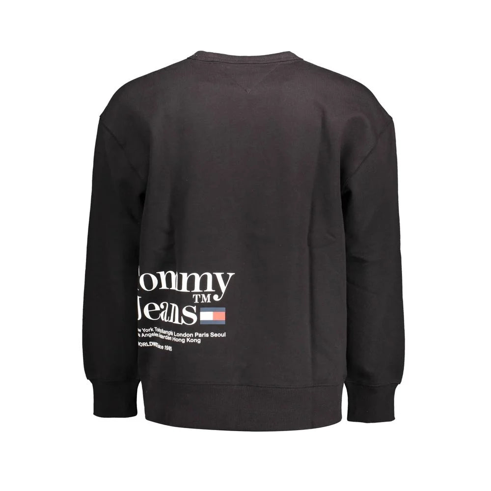 Tommy Hilfiger Black Cotton Men Sweater - XL - Sweatshirts