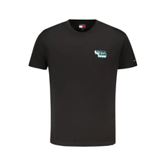 Tommy Hilfiger Black Cotton Men T-Shirt