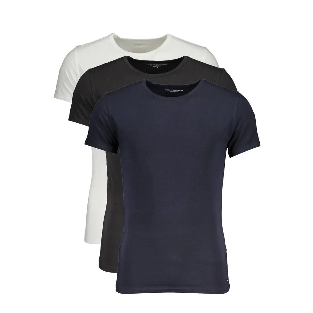 Tommy Hilfiger Black Cotton Men T-Shirt - L