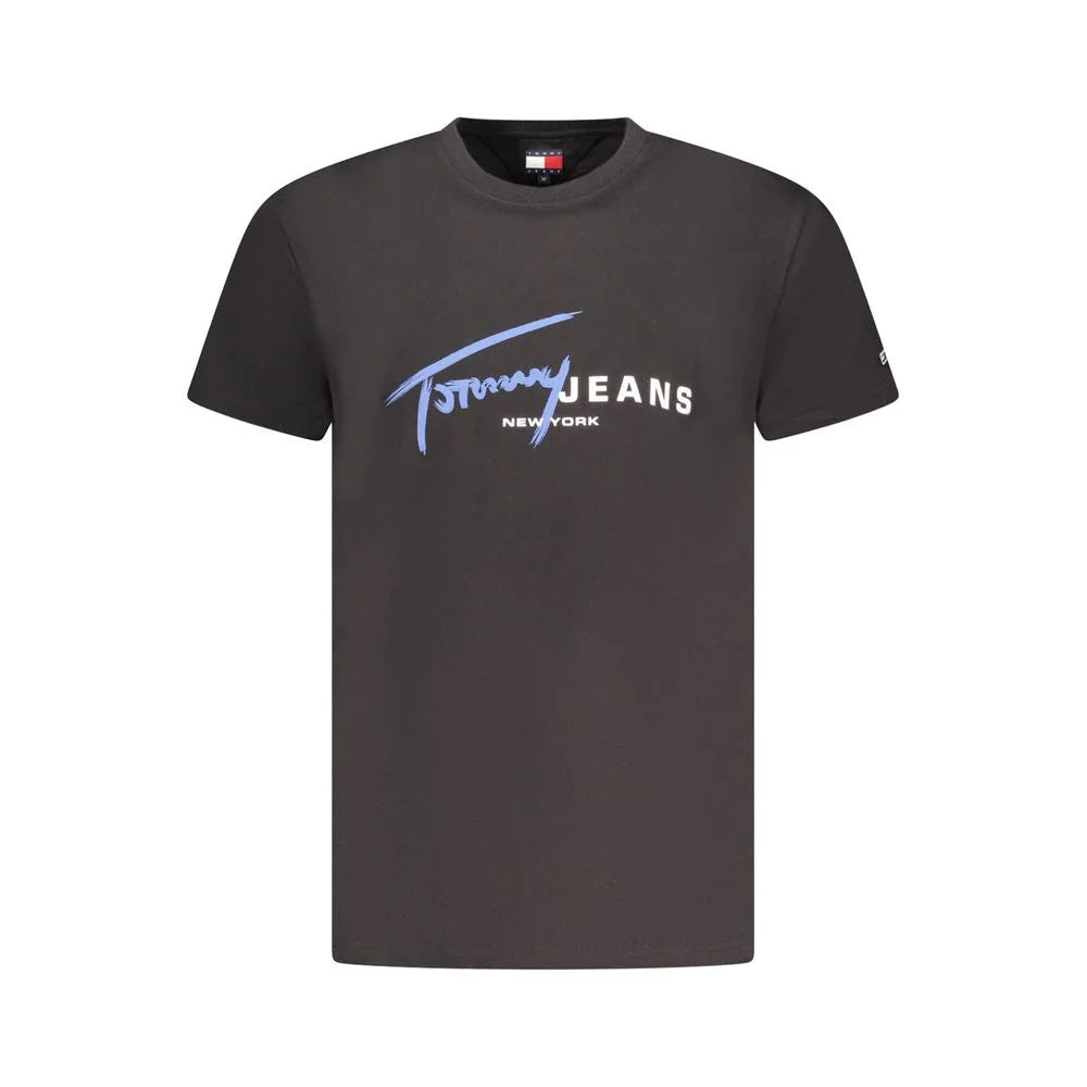 Tommy Hilfiger Black Cotton Men T-Shirt - T-Shirts