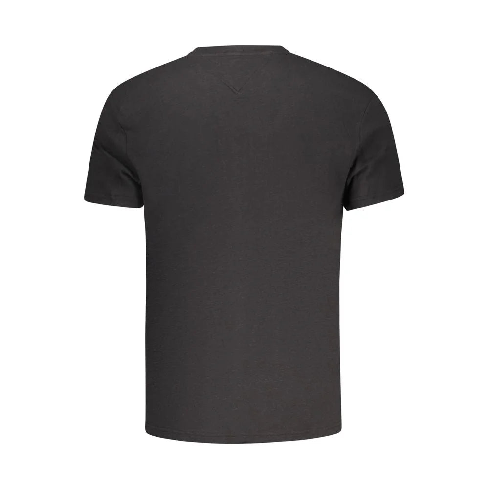 Tommy Hilfiger Black Cotton Men T-Shirt - T-Shirts