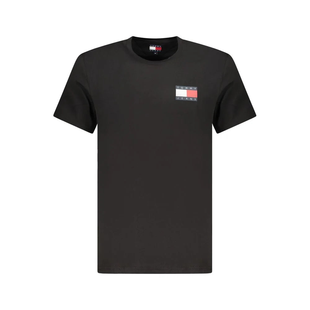 Tommy Hilfiger Black Cotton Men T-Shirt - T-Shirts