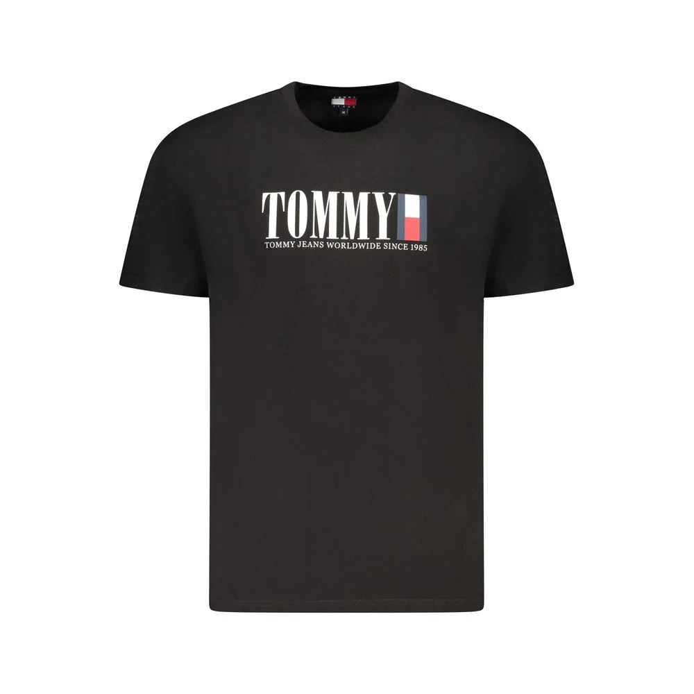 Tommy Hilfiger Black Cotton Men T-Shirt - T-Shirts