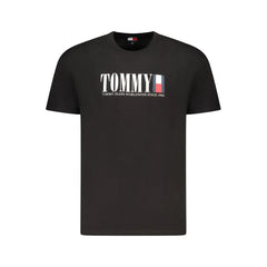 Tommy Hilfiger Black Cotton Men T-Shirt - T-Shirts