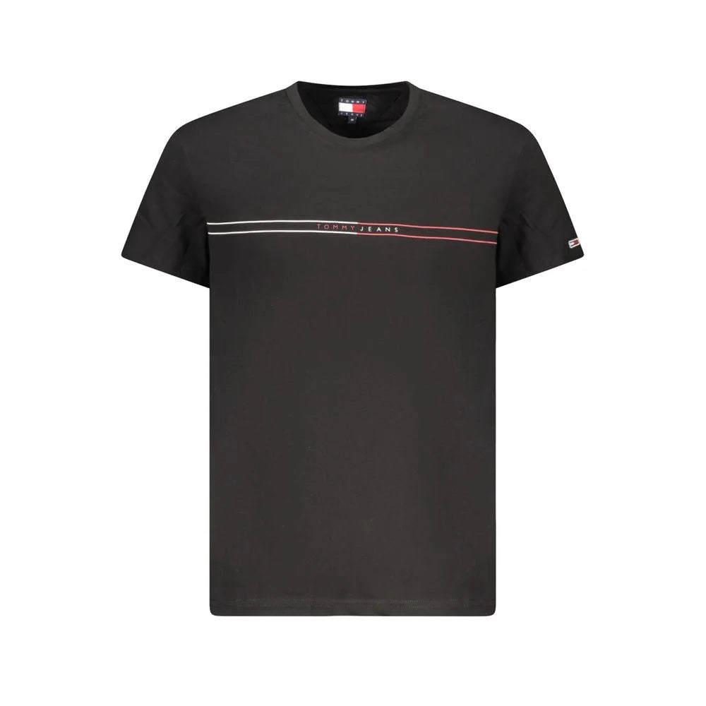 Tommy Hilfiger Black Cotton Men T-Shirt - XL - T-Shirts