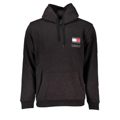 Tommy Hilfiger Black Cotton Men’s Sweater Hoodie - S - Hoodies