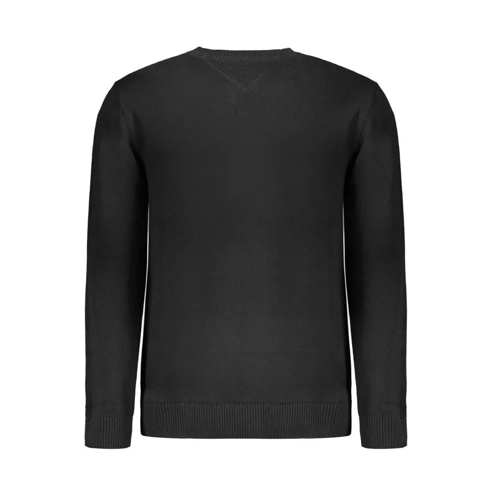 Tommy Hilfiger Black Cotton Sweater - Sweaters