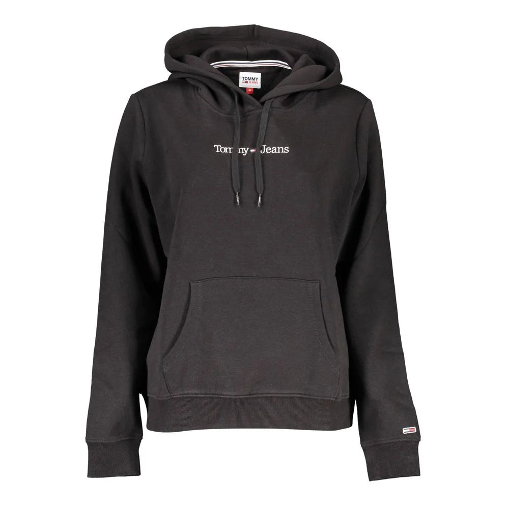 Tommy Hilfiger Black Cotton Women Sweater - L - Hoodies