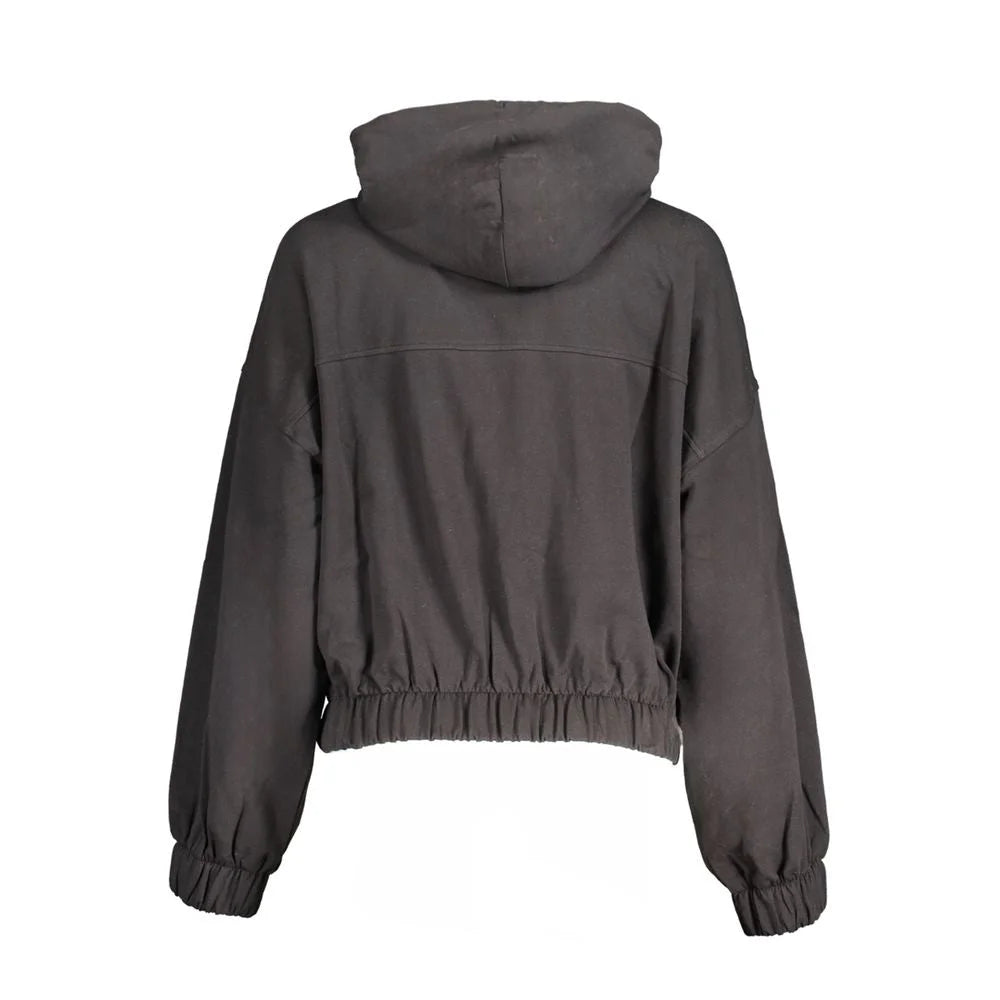 Tommy Hilfiger Black Cotton Women Sweater - Sweatshirts