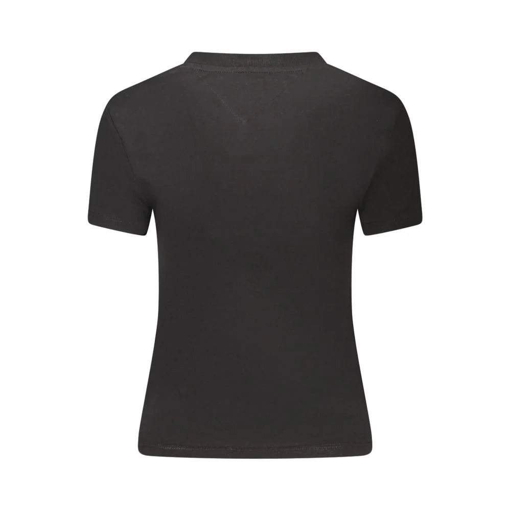 Tommy Hilfiger Black Cotton Women T-Shirt - T-Shirts
