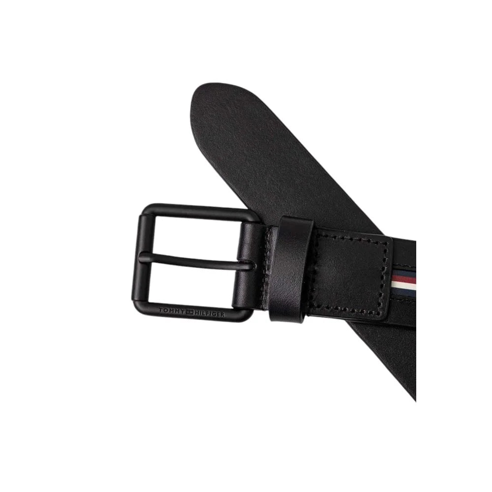 Tommy Hilfiger Black Leather Belt - 100 cm / 40 Inches