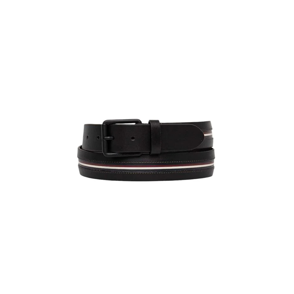 Tommy Hilfiger Black Leather Belt - 100 cm / 40 Inches