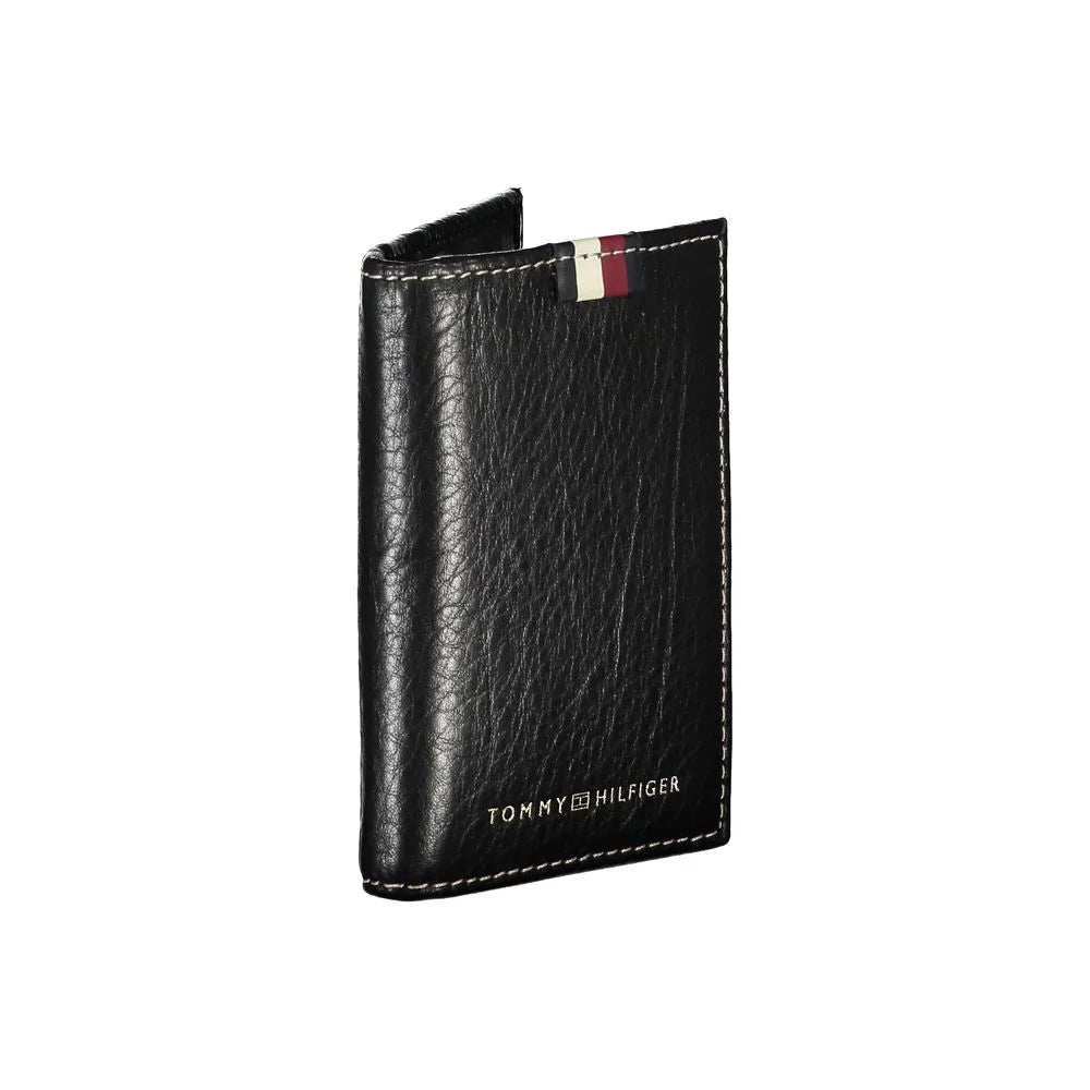 Tommy Hilfiger Black Leather Men Cardholder - Card Cases