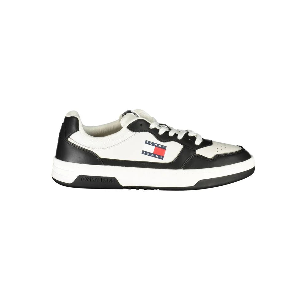 Tommy Hilfiger Black Leather Men Sneaker - Sneakers