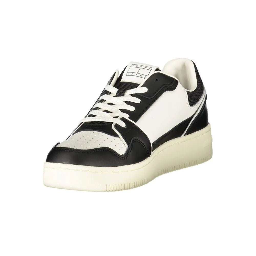 Tommy Hilfiger Black Leather Men Sneaker - Sneakers