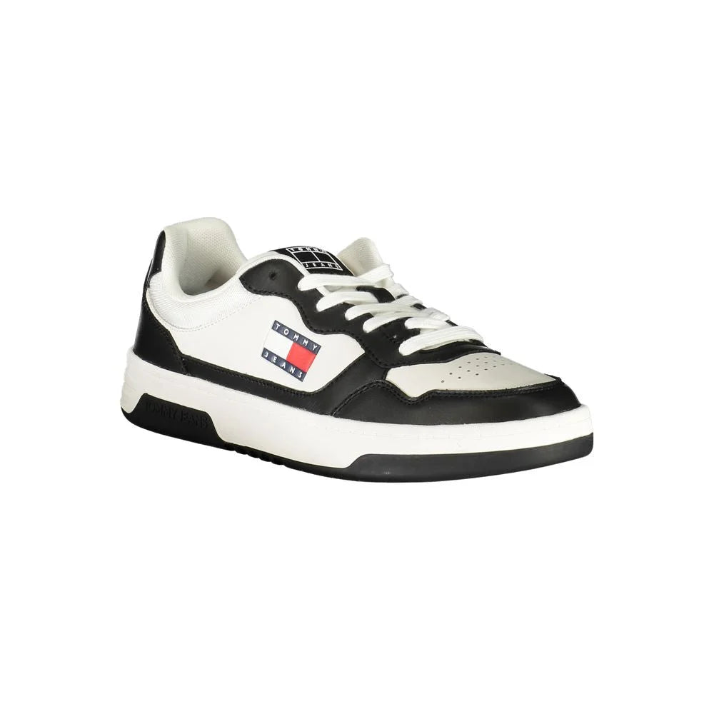 Tommy Hilfiger Black Leather Men Sneaker - Sneakers