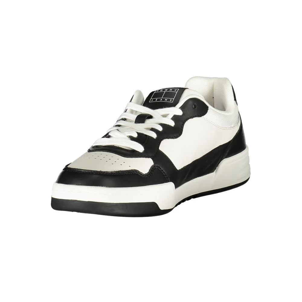 Tommy Hilfiger Black Leather Men Sneaker - Sneakers