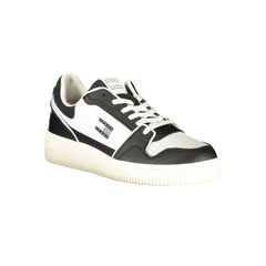 Tommy Hilfiger Black Leather Men Sneaker - Sneakers