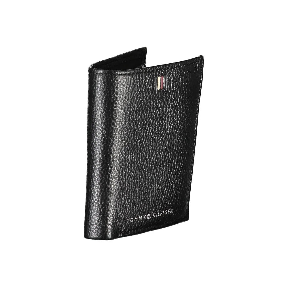 Tommy Hilfiger Black Leather Men Wallet