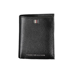 Tommy Hilfiger Black Leather Men Wallet
