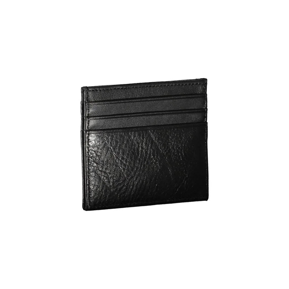 Tommy Hilfiger Black Leather Men Wallet - Card Cases