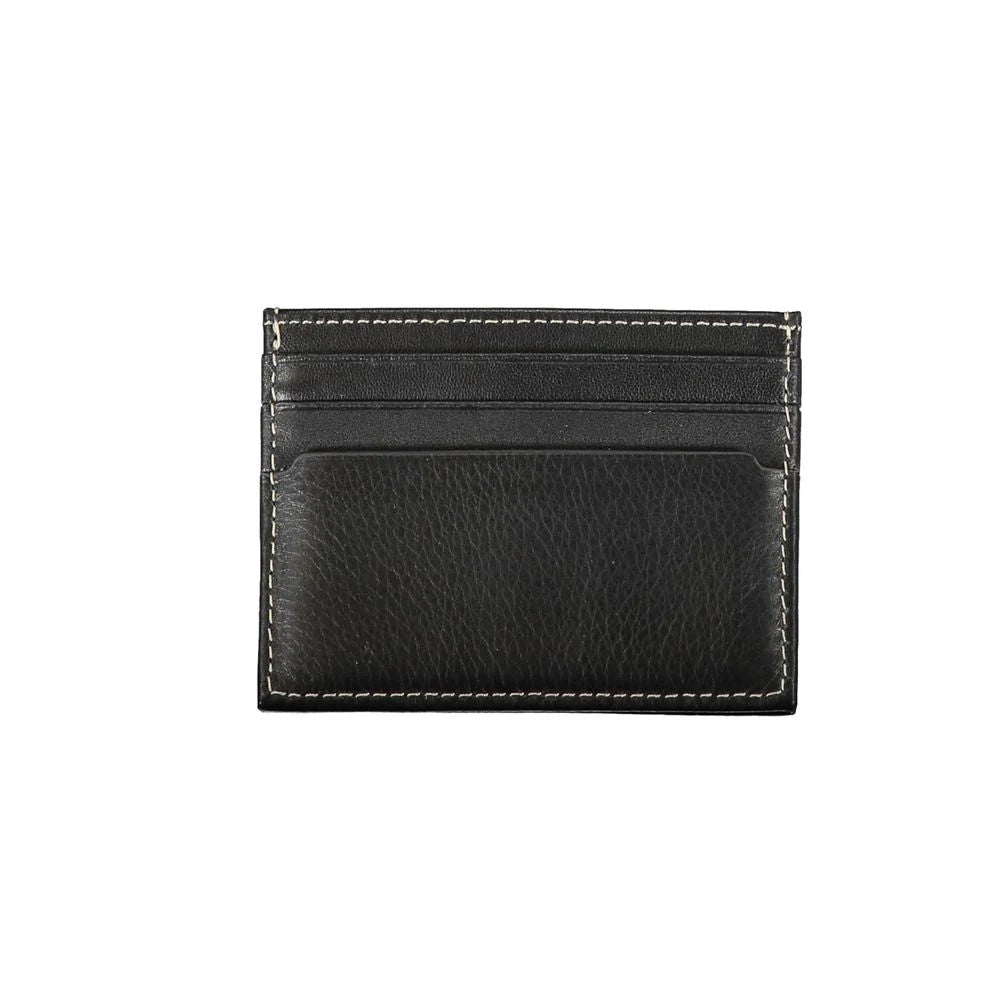 Tommy Hilfiger Black Leather Men Wallet - Card Cases