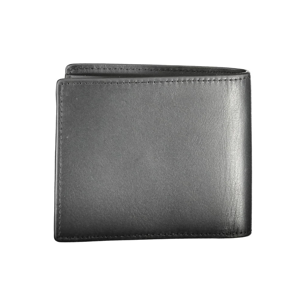 Tommy Hilfiger Black Leather Men Wallet - Wallets