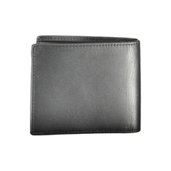 Tommy Hilfiger Black Leather Men Wallet - Wallets