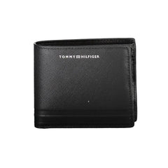 Tommy Hilfiger Black Leather Men Wallet - Wallets