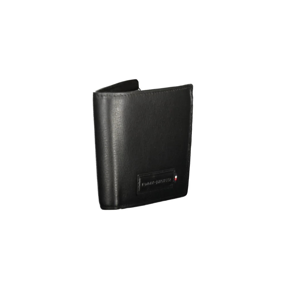 Tommy Hilfiger Black Leather Men Wallet - Wallets
