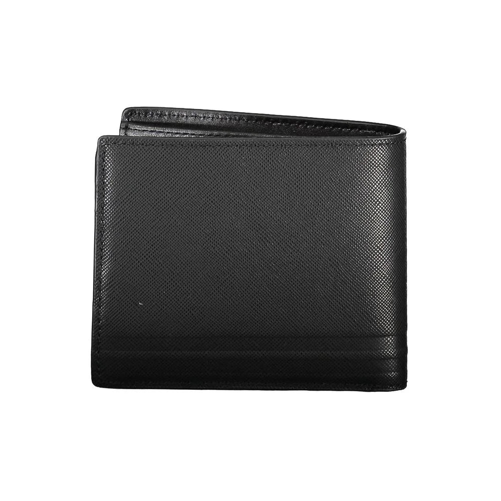 Tommy Hilfiger Black Leather Men Wallet - Wallets