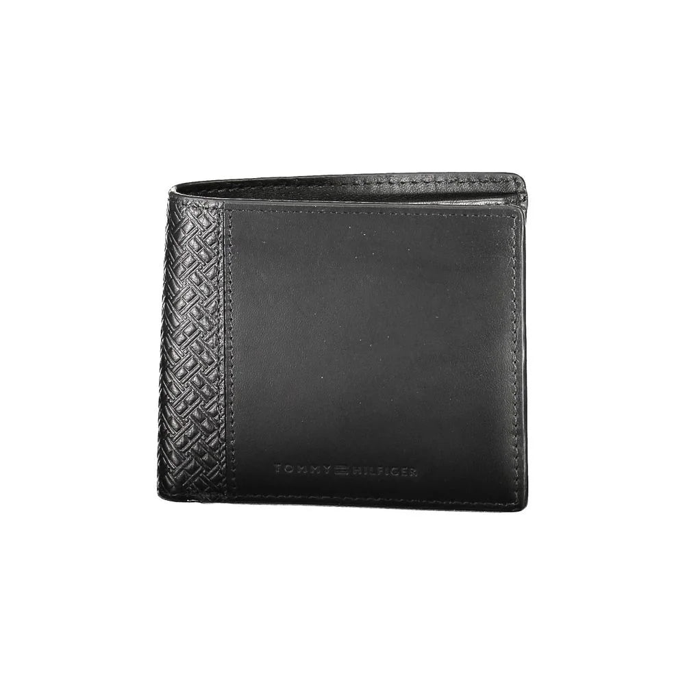 Tommy Hilfiger Black Leather Men Wallet - Wallets