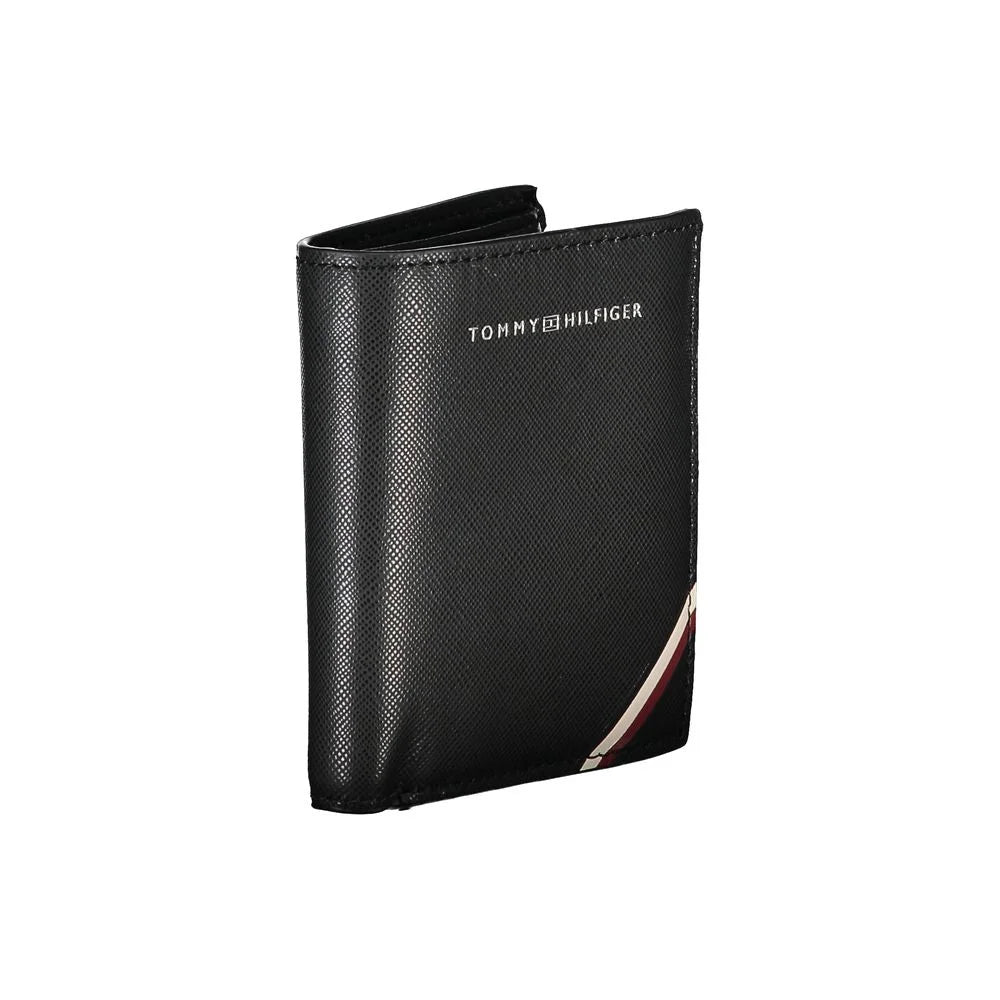 Tommy Hilfiger Black Leather Men Wallet - Wallets