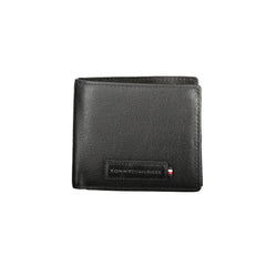 Tommy Hilfiger Black Leather Men Wallet - Wallets