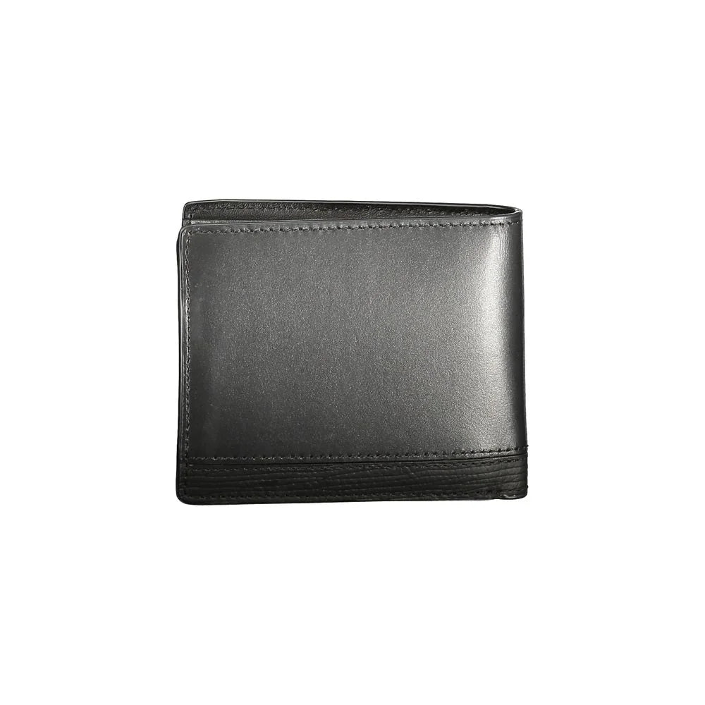Tommy Hilfiger Black Leather Men Wallet - Wallets