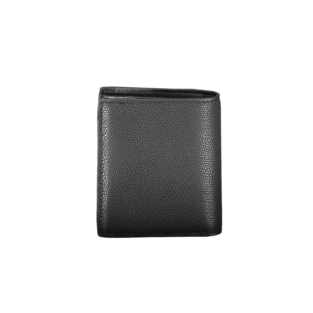Tommy Hilfiger Black Leather Men Wallet - Wallets