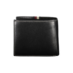Tommy Hilfiger Black Leather Men Wallet - Wallets