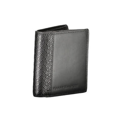 Tommy Hilfiger Black Leather Men Wallet - Wallets