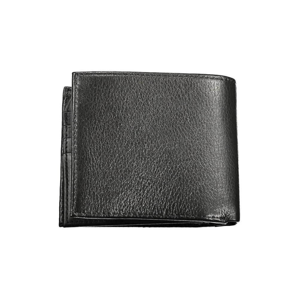 Tommy Hilfiger Black Leather Men Wallet - Wallets